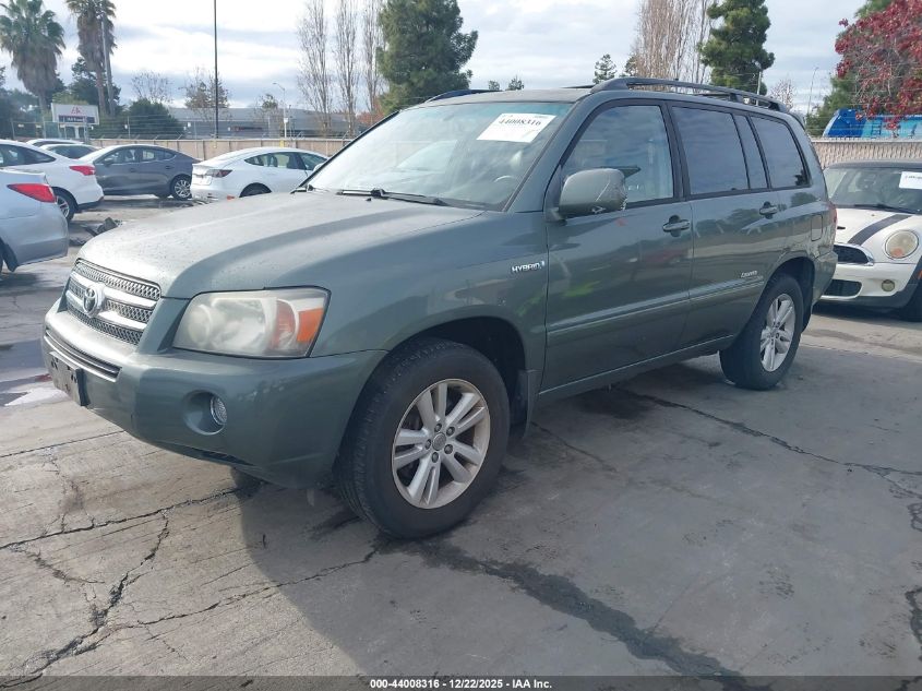 2007 Toyota Highlander Hybrid Limited V6 VIN: JTEEW21A470034570 Lot: 44008316