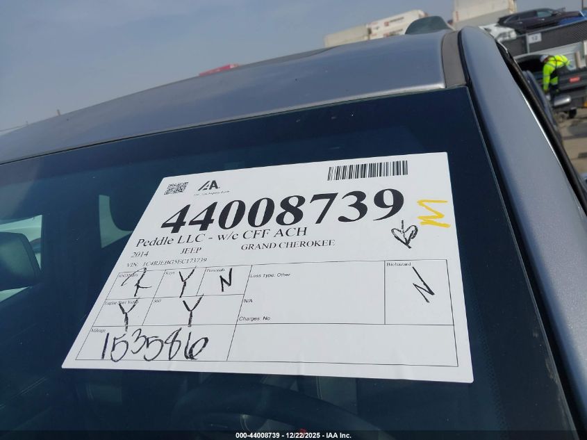 2014 Jeep Grand Cherokee Limited VIN: 1C4RJEBG5EC173739 Lot: 44008739