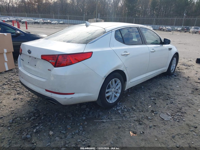 2012 Kia Optima 2.4 Lx white Lot 111044008852 Vin KNAGM4A79C5280060