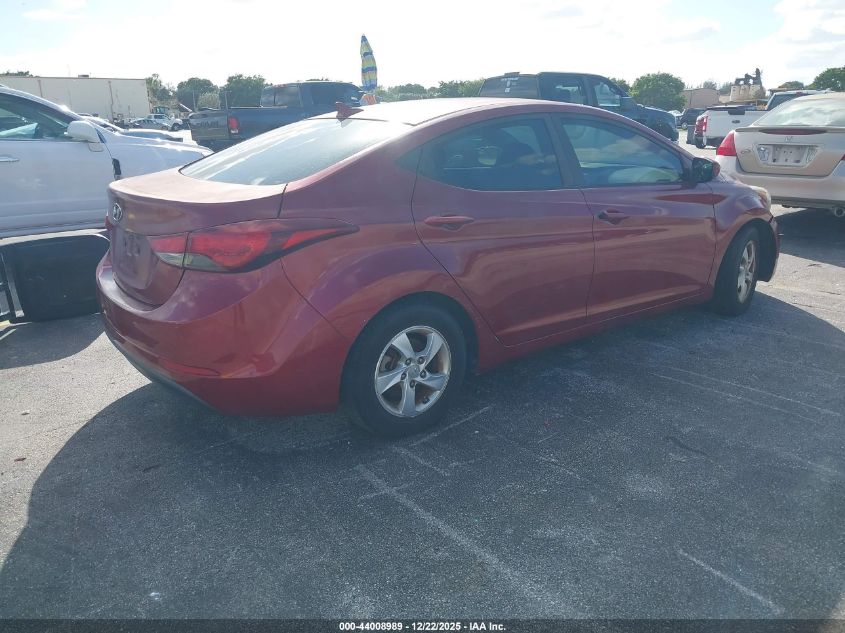 2014 Hyundai Elantra Se VIN: 5NPDH4AE8EH475952 Lot: 44008989