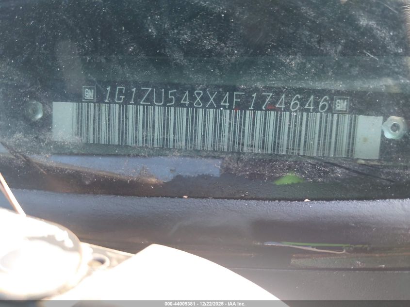 2004 Chevrolet Malibu Lt VIN: 1G1ZU548X4F174646 Lot: 44009381