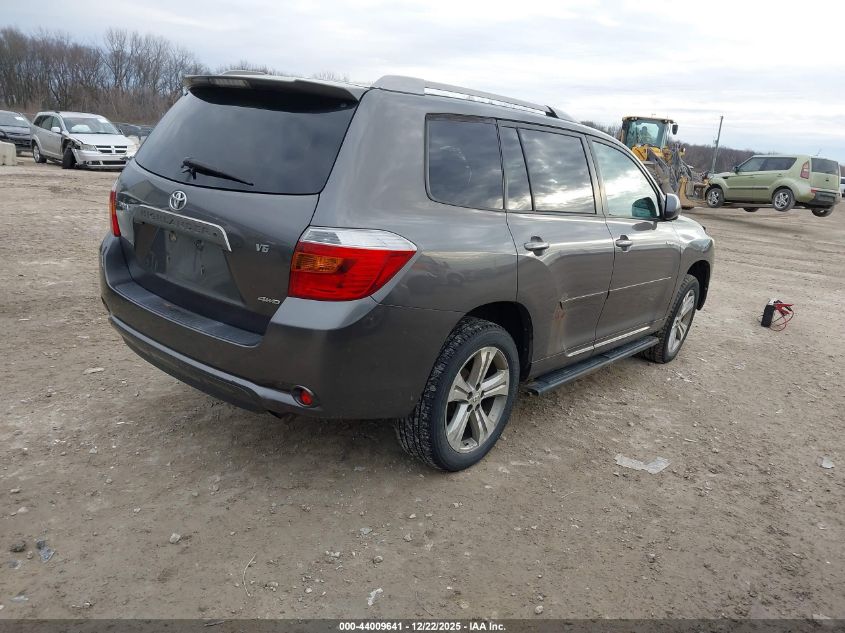 2008 Toyota Highlander Sport VIN: JTEES43A082105161 Lot: 44009641