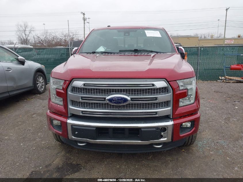 2016 Ford F-150 Platinum VIN: 1FTEW1EG1GFA61056 Lot: 44011414