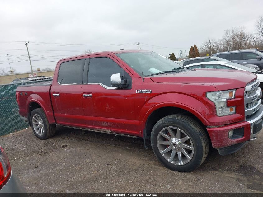 2016 Ford F-150 Platinum VIN: 1FTEW1EG1GFA61056 Lot: 44011414
