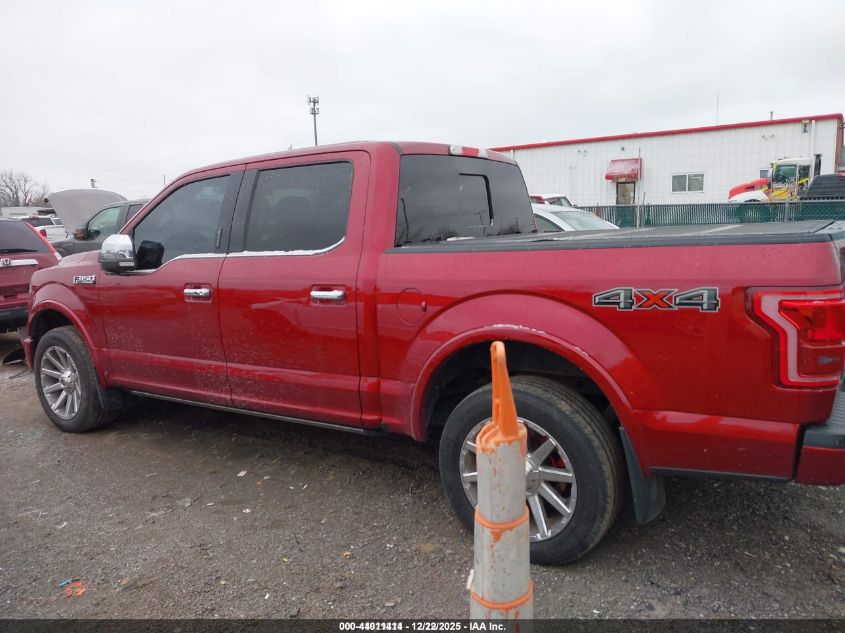 2016 Ford F-150 Platinum VIN: 1FTEW1EG1GFA61056 Lot: 44011414