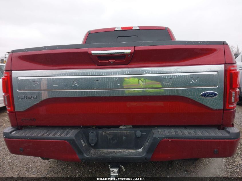 2016 Ford F-150 Platinum VIN: 1FTEW1EG1GFA61056 Lot: 44011414