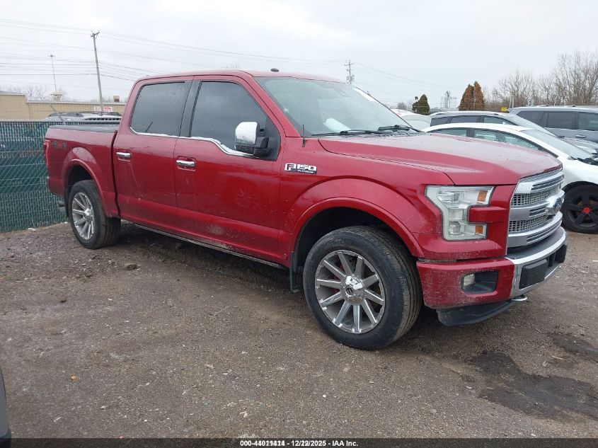 2016 Ford F-150 Platinum VIN: 1FTEW1EG1GFA61056 Lot: 44011414