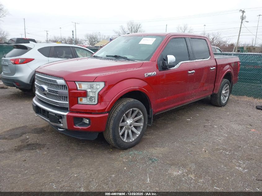 2016 Ford F-150 Platinum VIN: 1FTEW1EG1GFA61056 Lot: 44011414