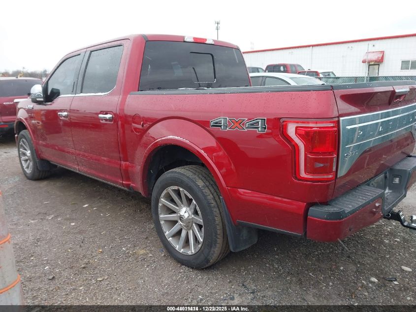 2016 Ford F-150 Platinum VIN: 1FTEW1EG1GFA61056 Lot: 44011414