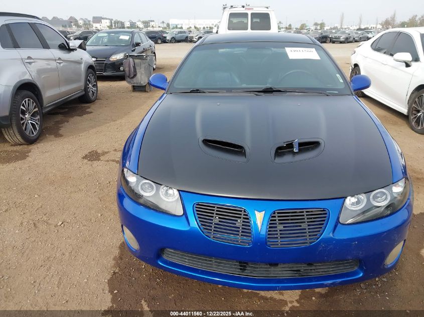 2006 Pontiac Gto VIN: 6G2VX12U06L550000 Lot: 44011560