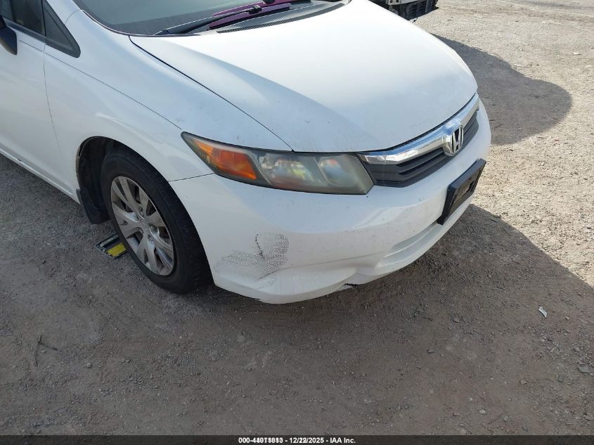 2012 Honda Civic Lx VIN: 2HGFB2F54CH589364 Lot: 44011813