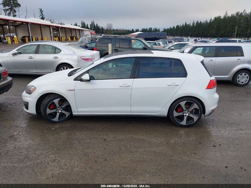 2015 Volkswagen Golf Gti 2.0T Autobahn 4-Door VIN: 3VW4T7AU9FM031141 Lot: 44012016