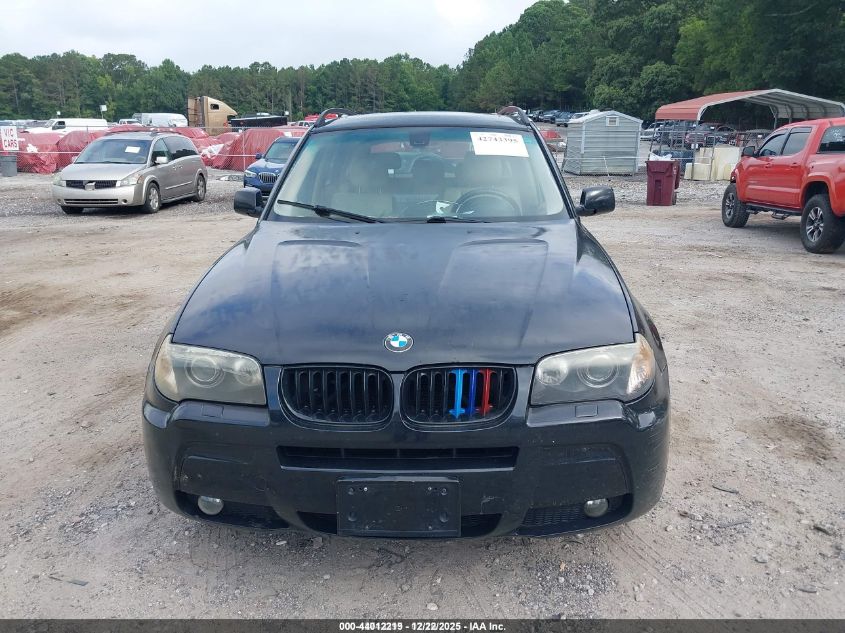 2006 BMW X3 3.0I VIN: WBXPA93476WG74690 Lot: 44012219