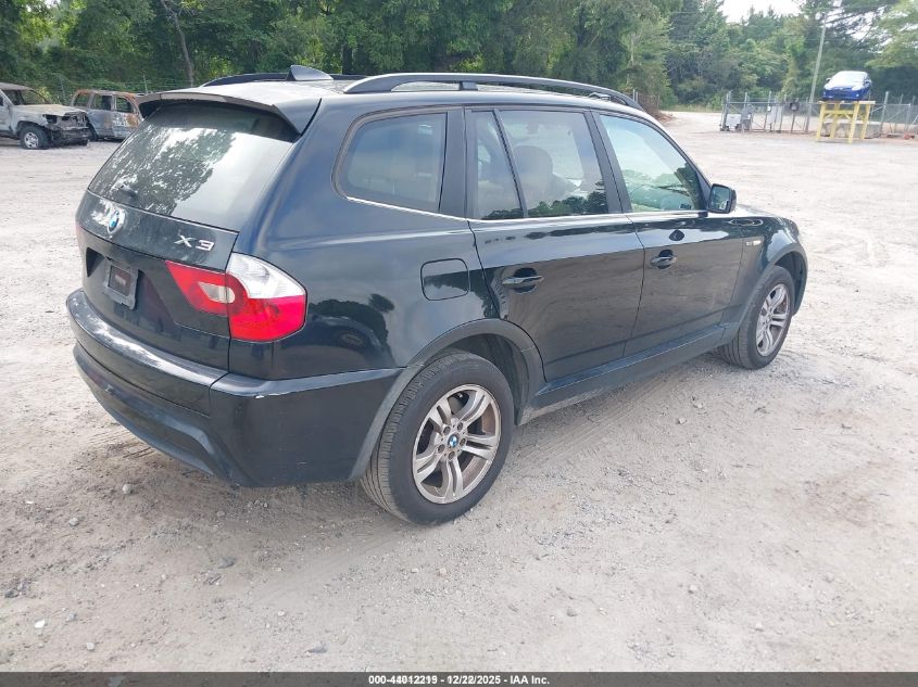 2006 BMW X3 3.0I VIN: WBXPA93476WG74690 Lot: 44012219