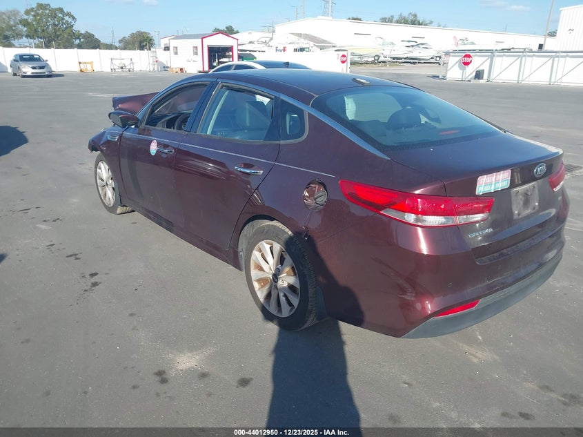 Vin: 5xxgu4l31jg185563, lot: 44508705, kia optima ex 20183