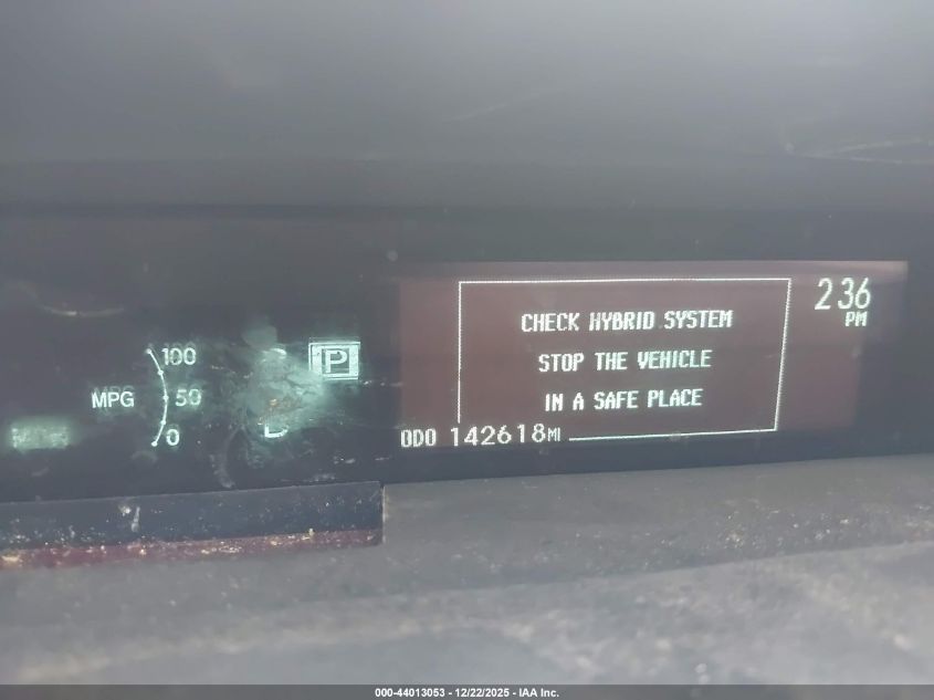 2012 Toyota Prius Four VIN: JTDKN3DU0C5513300 Lot: 44013053