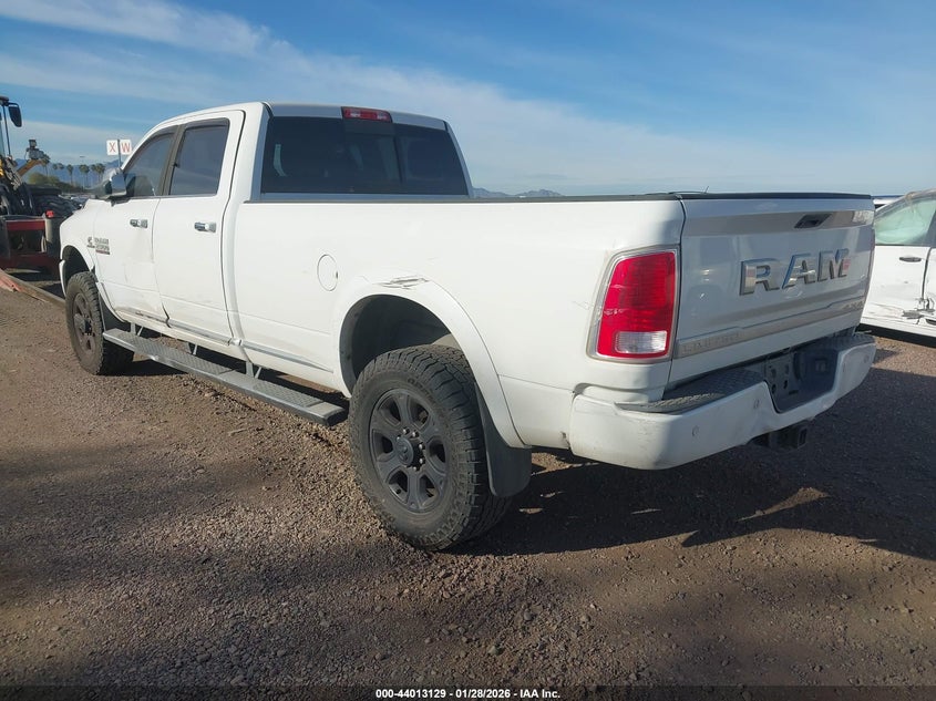 Vin: 3c6ur5ll8gg373388, lot: 44508884, ram 2500 longhorn limited 20163