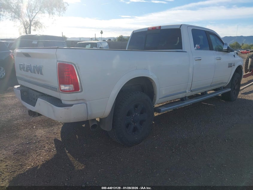 Vin: 3c6ur5ll8gg373388, lot: 44508884, ram 2500 longhorn limited 20164