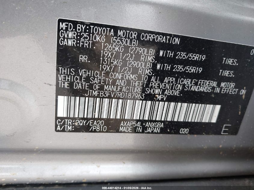 2024 Toyota RAV4 Prime - JTMFB3FV7RD187963