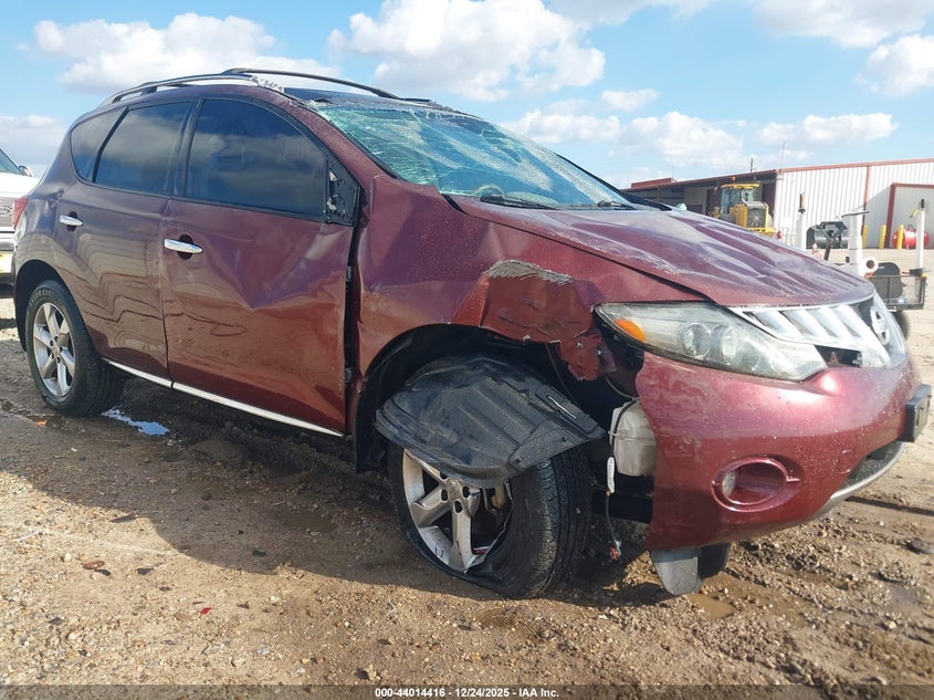 JN8AZ1MU3AW020422 2010 Nissan Murano Sl auction photo 1