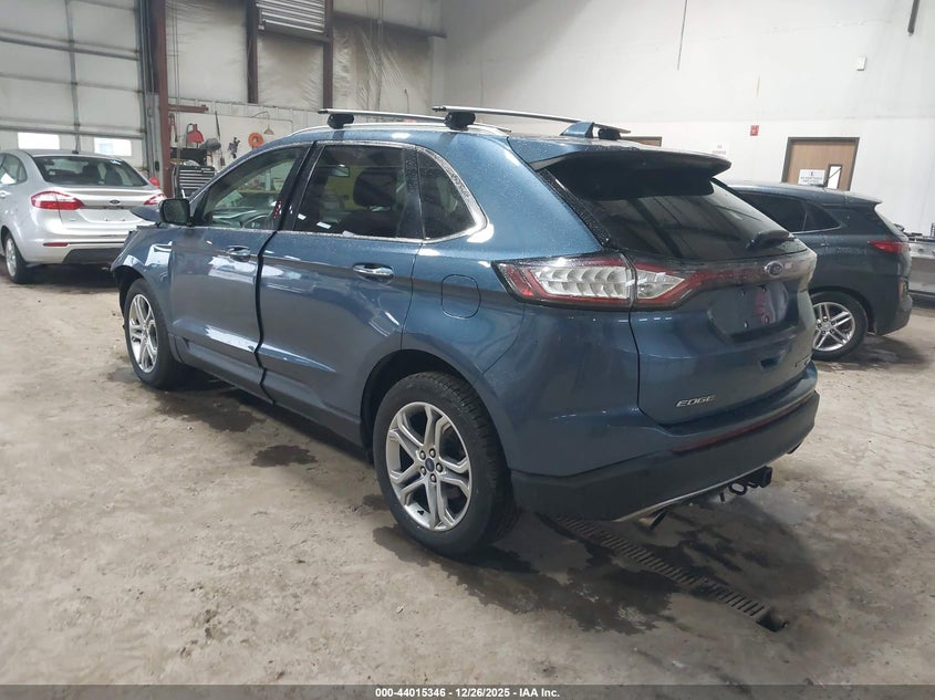 Vin: 2fmpk4k97jbb32731, lot: 44511103, ford edge titanium 20183