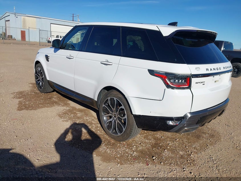 2021 LAND ROVER RANGE ROVER SPORT 3.0L I-6 DI, DOHC, V(VIN: SALWR2SU8MA782293
