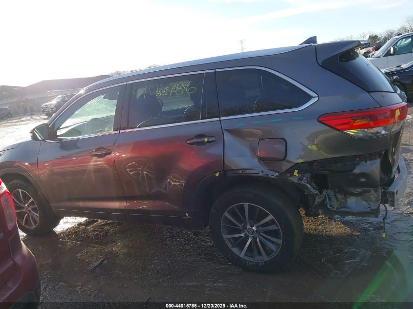 2017 Toyota Highlander Xle VIN: 5TDJZRFHXHS472825 Lot: 44015786