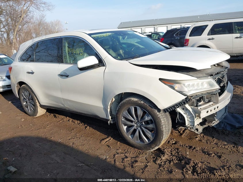 5FRYD4H49GB042599 2016 Acura Mdx Technology Acurawatch Plus Packages/Technology Package auction photo 1