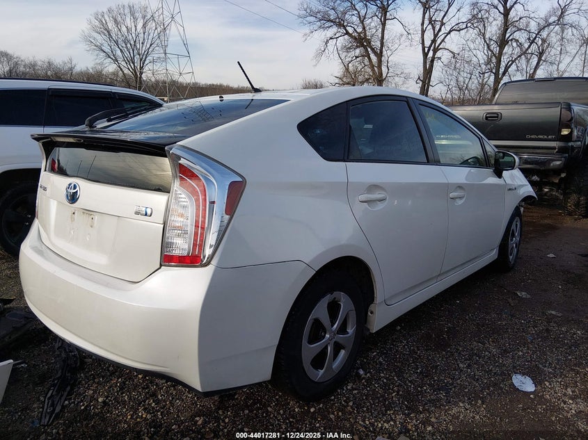 2012 Toyota Prius 1.8 Two white Lot 111044017281 Vin JTDKN3DU7C1584825