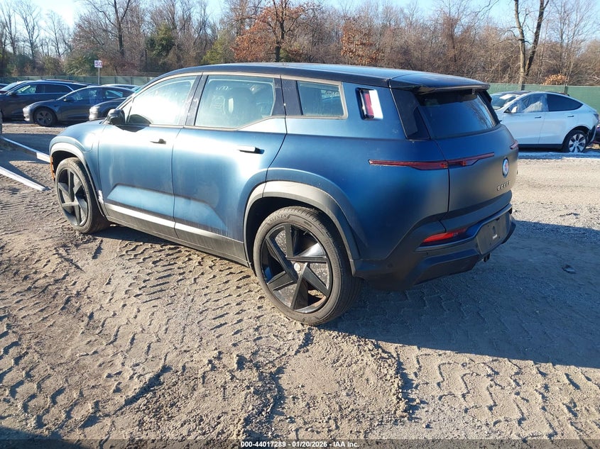 Vin: vcf1zbu24pg005530, lot: 44513053, fisker ocean one 20233