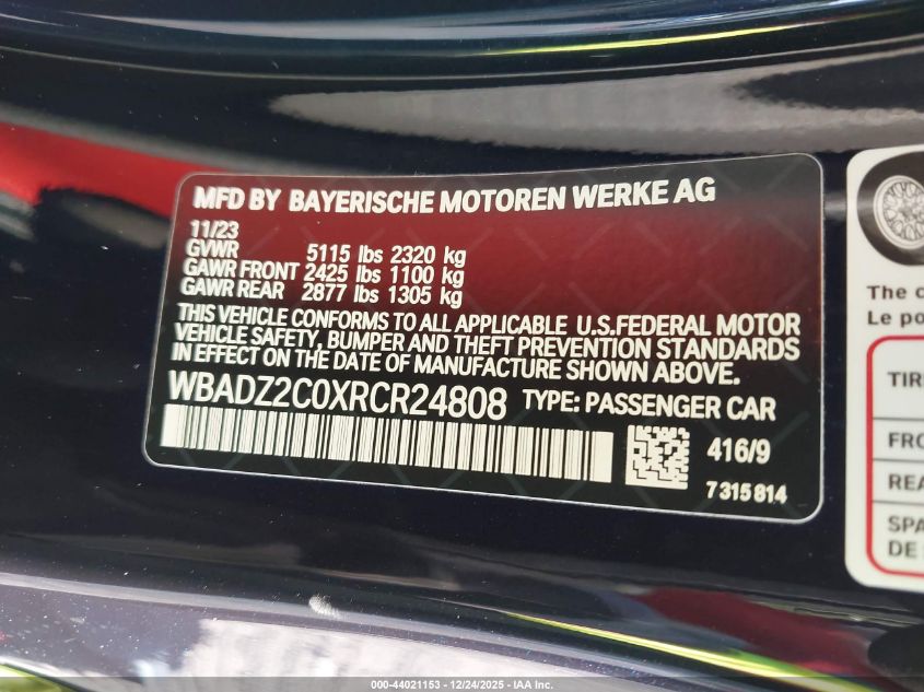 2024 BMW 8 Series - WBADZ2C0XRCR24808