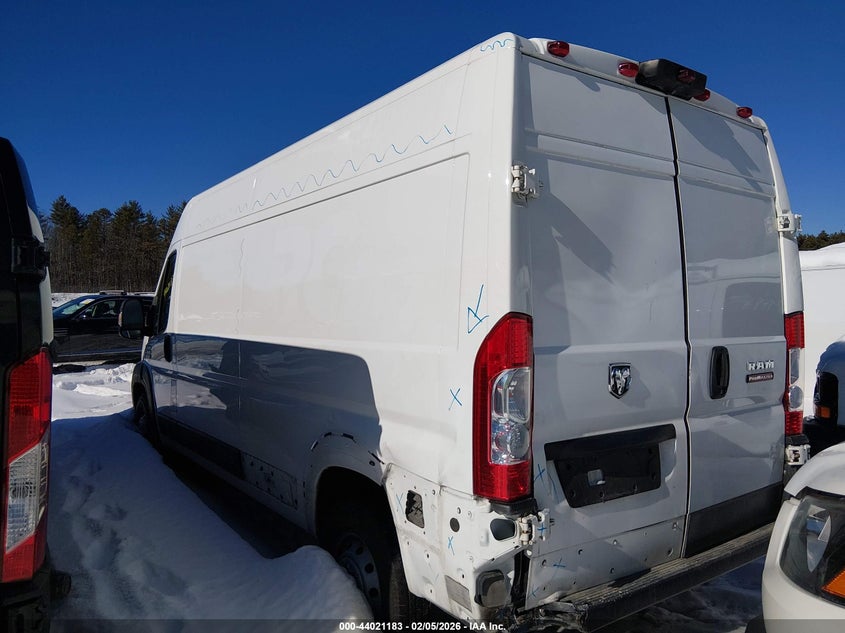 Vin: 3c6mrvhg4me514525, lot: 44516947, ram promaster 3500 high roof 159 wb 20213