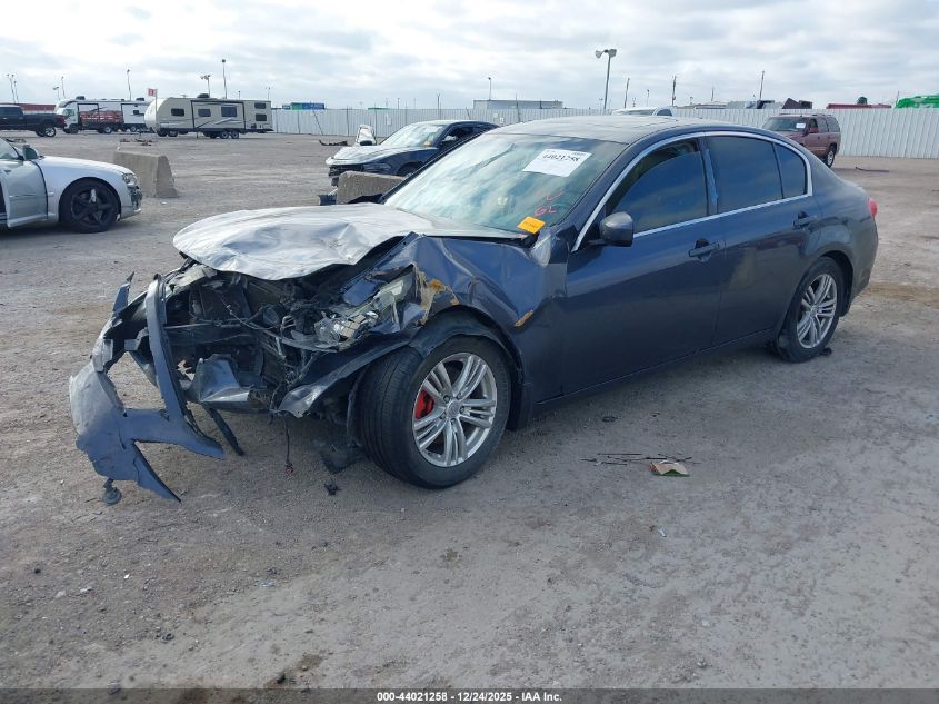 2013 Infiniti G37X VIN: JN1CV6AR0DM352849 Lot: 44021258