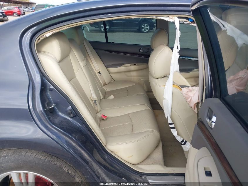 2013 Infiniti G37X VIN: JN1CV6AR0DM352849 Lot: 44021258