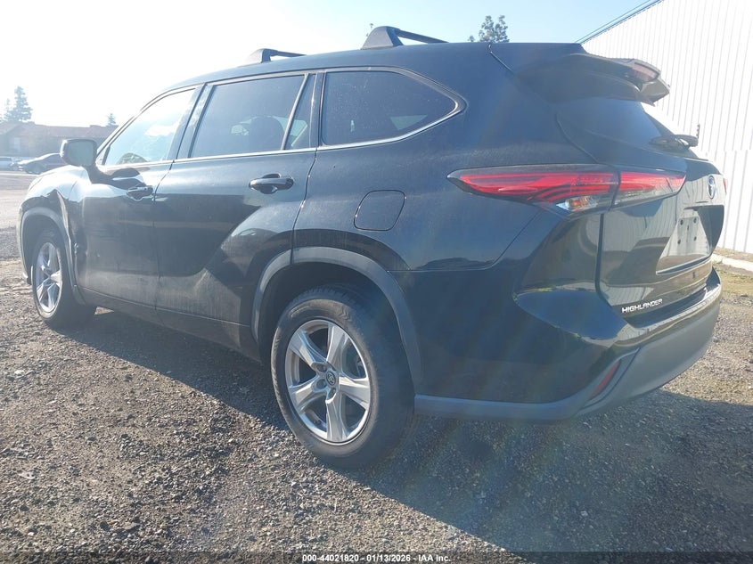 Vin: 5tdczrah3ls500666, lot: 44517584, toyota highlander l 20203