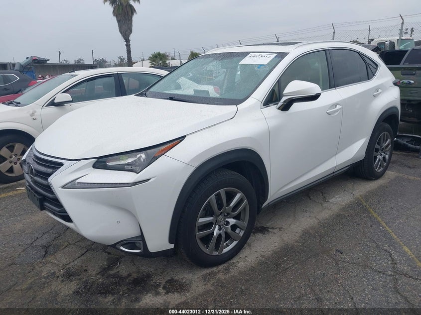 Vin: jtjyarbz2f2008031, lot: 44518776, lexus nx 200t 20152