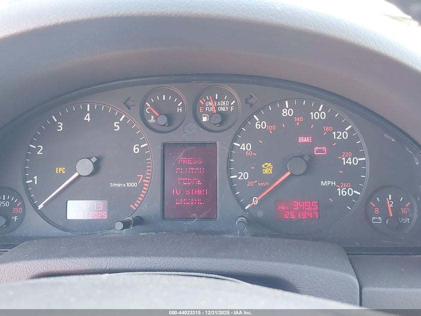 2001 Audi A6 2.7T VIN: WAUED64B51N025535 Lot: 44023315