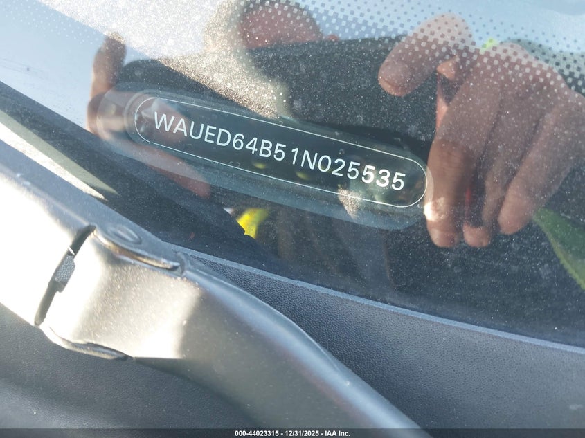 2001 Audi A6 2.7T VIN: WAUED64B51N025535 Lot: 44023315