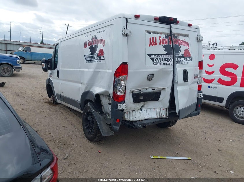 2017 Ram Promaster 1500 Low Roof 118 Wb
