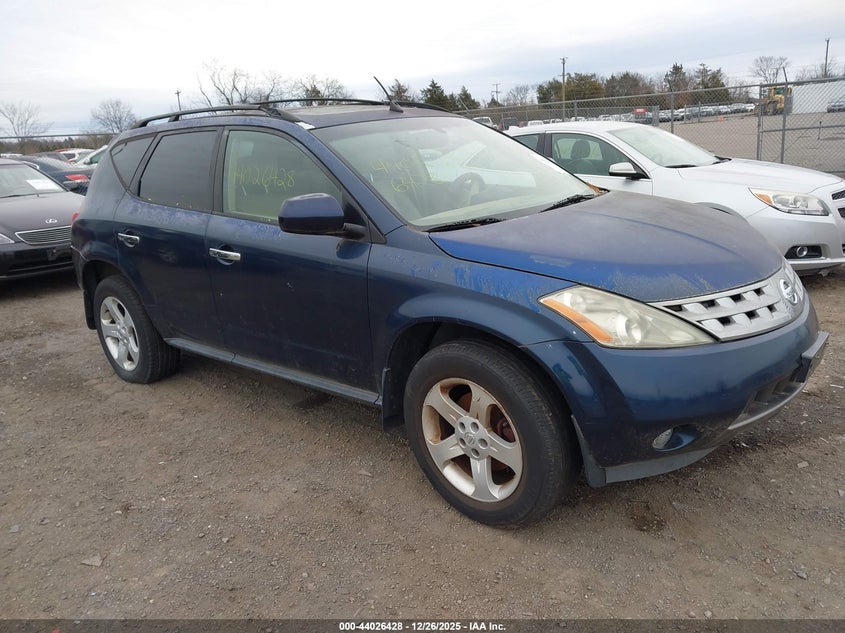 JN8AZ08W34W340866 2004 Nissan Murano Sl auction photo 1