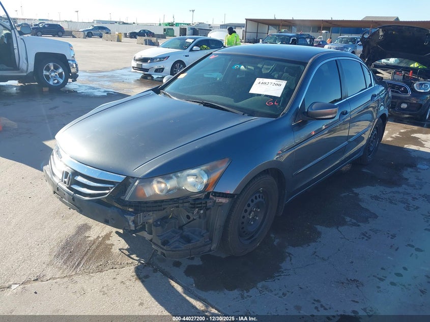 2012 Honda Accord 2.4 2.4 Lx grey Lot 111044027200 Vin 1HGCP2F30CA040276