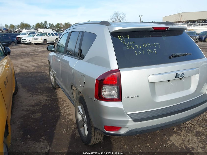 Vin: 1c4njdbb4ed567529, lot: 44522967, jeep compass sport 20143