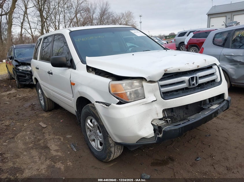 5FNYF18117B017955 2007 Honda Pilot Lx auction photo 1