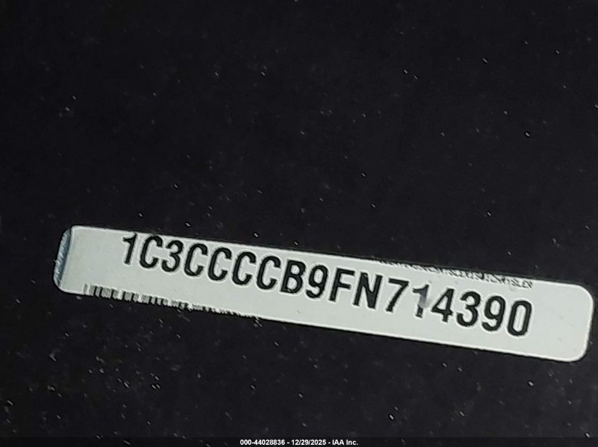 2015 Chrysler 200 C VIN: 1C3CCCCB9FN714390 Lot: 44028836