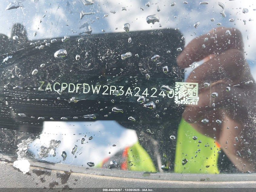 2024 Dodge Hornet R/T Plus Eawd VIN: ZACPDFDW2R3A24240 Lot: 44029267