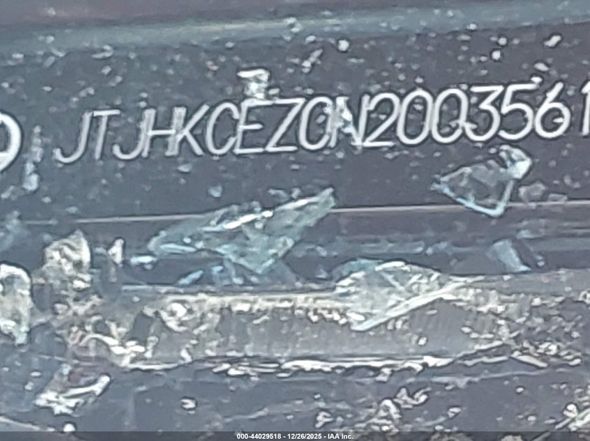 LEXUS NX 350H 2022 VIN JTJHKCEZ0N2003561