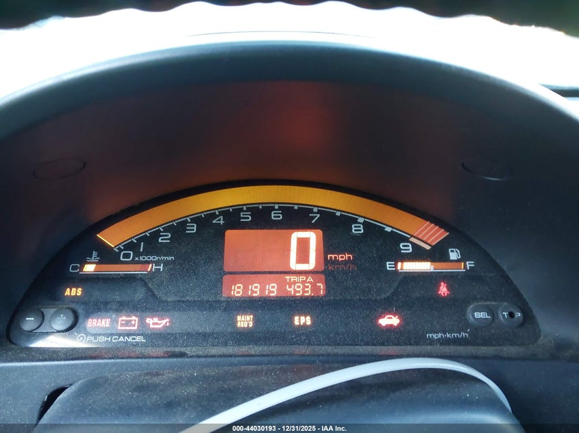 2001 Honda S2000 VIN: JHMAP11481T003833 Lot: 44030193