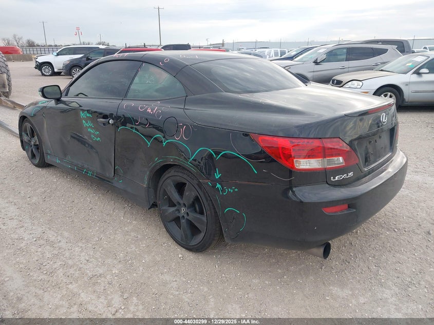 Vin: jthff2c26a2506650, lot: 44526067, lexus is 250c 20103