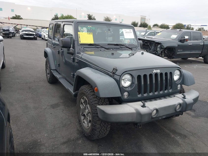 1C4BJWDG4HL506022 2017 Jeep Wrangler Unlimited Sport 4X4 auction photo 1