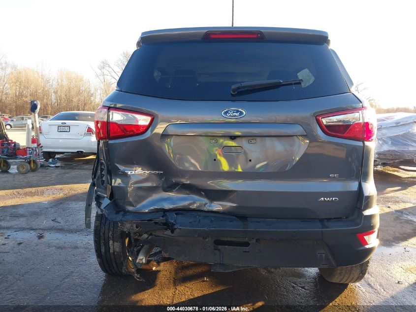 2020 Ford Ecosport Se VIN: MAJ6S3GL7LC369291 Lot: 44030678